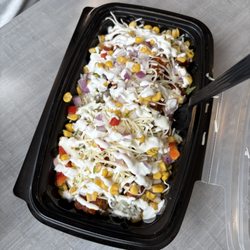 Bubbakoo's Burritos - Nashville hot chicken in a bowl