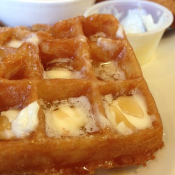 Break Your Fast - Waffles with whipped butter and syrup - American Near Me - Union City, California