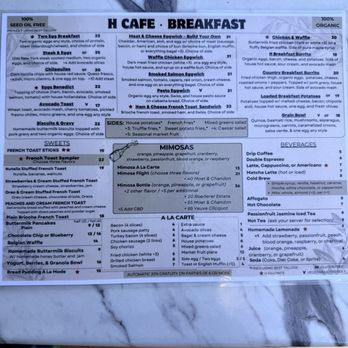 H Cafe - Menu - Breakfast & Brunch Near Me - Los Angeles, California H Cafe - Menu - Breakfast & Brunch Near Me - Los Angeles, California