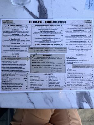 Menu photo 2 H Cafe Los Angeles, CA