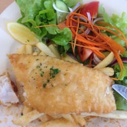 Fish Kitchen Cafe Toombul - Fish, chips and salad. Hot and fresh and less than $10!