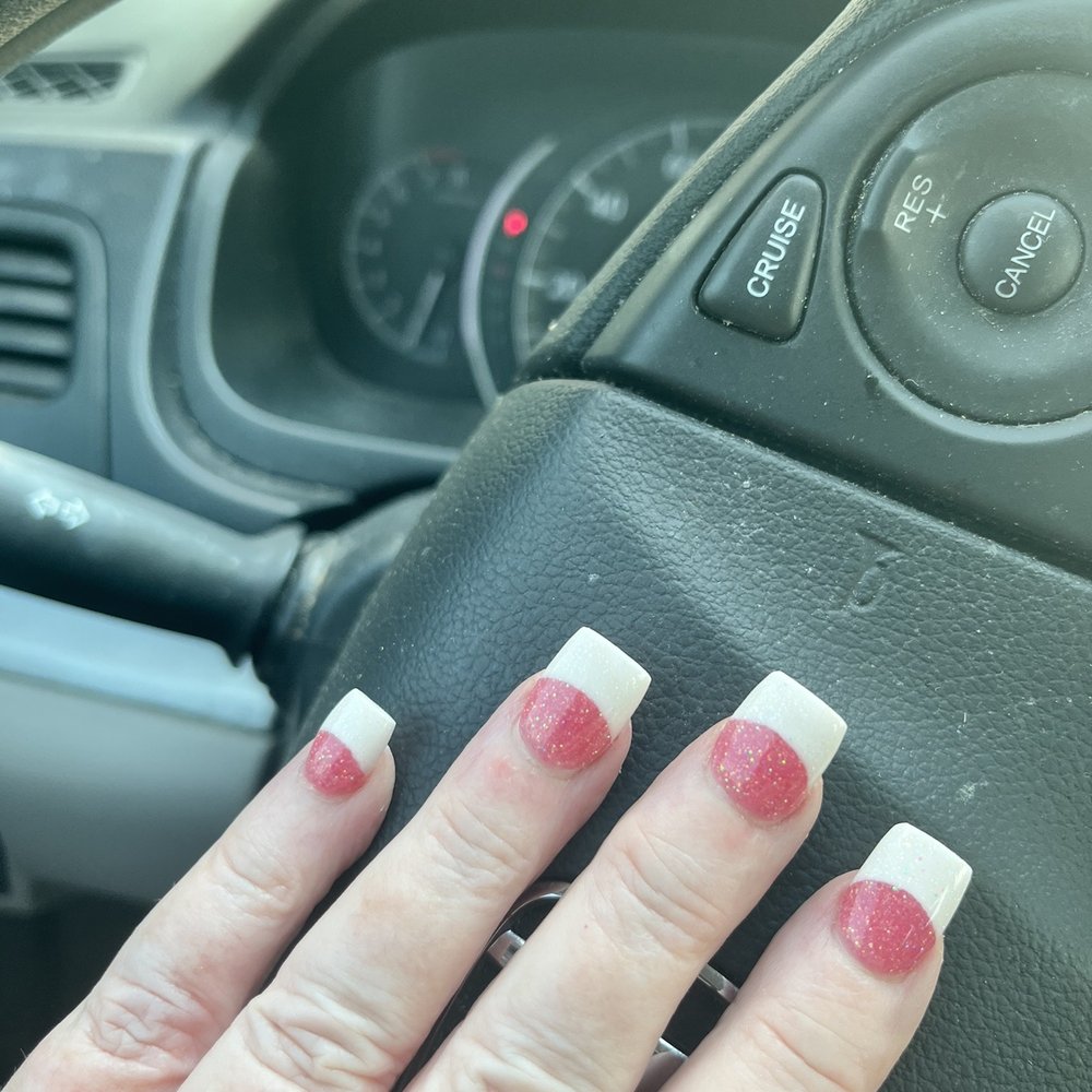 Cosmo Nails and Spa - Pink and whites , squared off for heavy typing - Nail Salons Near Me - Murphy, Texas Cosmo Nails and Spa - Pink and whites , squared off for heavy typing - Nail Salons Near Me - Murphy, Texas