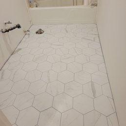 Bathroom floor tile