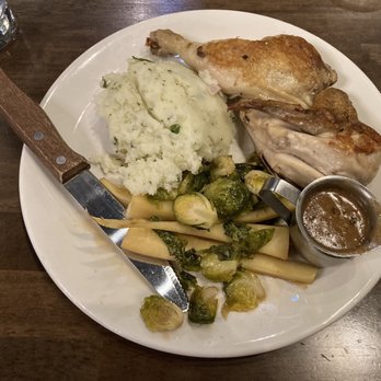 Fado Pub & Kitchen - Brick Roasted Half Chicken - Irish Near Me - Dublin, Ohio Fado Pub & Kitchen - Brick Roasted Half Chicken - Irish Near Me - Dublin, Ohio