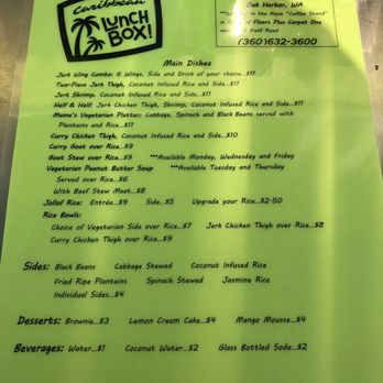 Caribbean Lunchbox - Caribbean Near Me - Oak Harbor, Washington