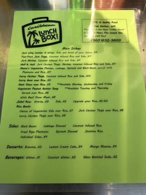 Menu photo 6 Caribbean Lunchbox Oak Harbor, WA