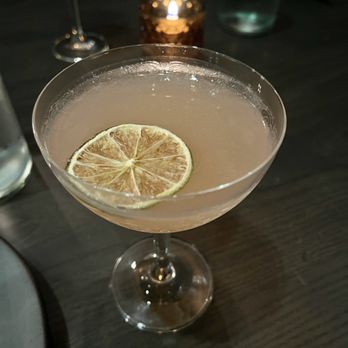Mita's Restaurant and Bar - "Not the bees!" cocktail with mezcal, grapefruit, honey, thyme, arbolo chili, lime - Spanish Near Me - Cincinnati, Ohio