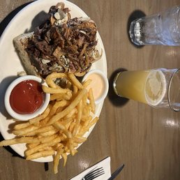 Sirloin open face and Crispy Fries - Side, Fjord Explorer 20oz Sirloin open face and Crispy Fries - Side, Fjord Explorer 20oz