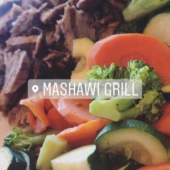 Mashawi Grill - Trip tip shawarma plate with your choice of 2 sides. I got vegetables - Mediterranean Near Me - Redondo Beach, California Mashawi Grill - Trip tip shawarma plate with your choice of 2 sides. I got vegetables - Mediterranean Near Me - Redondo Beach, California