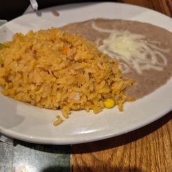 Los Amigos Fiesta - Rice and refried beans