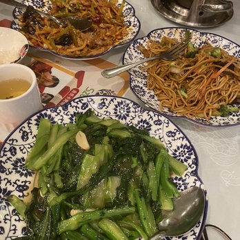 Szechuan House - Broccoli with Garlic Sauce Dinner Spicy Dry Hot Pot Special Dinner - Szechuan Near Me - Flushing, New York