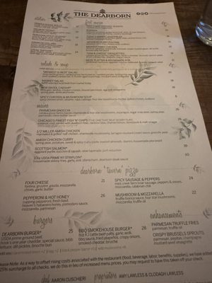 Menu photo 3 The Dearborn Chicago, IL Menu photo 3 The Dearborn Chicago, IL