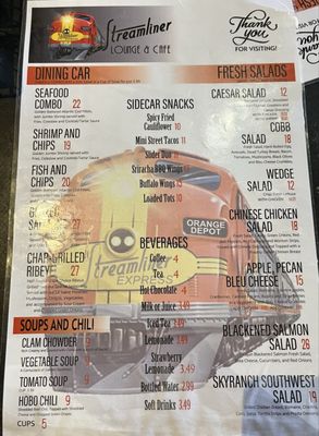 Menu photo 4 Streamliner Lounge Orange, CA