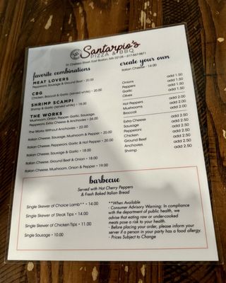 Menu photo 6 Santarpio's Pizza Boston, MA