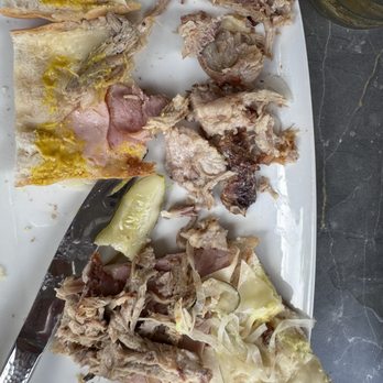 Boca - Full picture of the poorly created Cuban Sandwich with all of the chunks of fat shown at the top right of the picture - Bars Near Me - Winter Park, Florida Boca - Full picture of the poorly created Cuban Sandwich with all of the chunks of fat shown at the top right of the picture - Bars Near Me - Winter Park, Florida