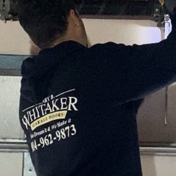HB Whitaker Garage Doors - Willie at work. Add @ no extra charge lol