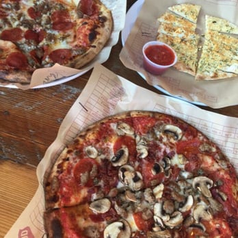 MOD Pizza - Mad dog and Mad dog with mushrooms. Garlic strips also - Pizza Near Me - Hillsboro, Oregon MOD Pizza - Mad dog and Mad dog with mushrooms. Garlic strips also - Pizza Near Me - Hillsboro, Oregon