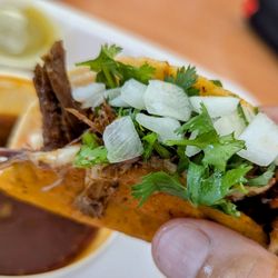 Tacos El Muchacho Alegre - Quesabirria on homemade tortillas really takes it to another level