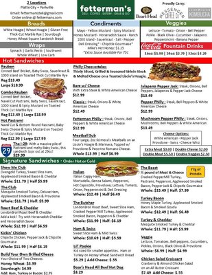 Menu photo 2 Fetterman’s Platte City, MO Menu photo 2 Fetterman’s Platte City, MO