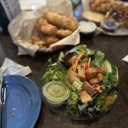 Side house salad with cilantro vinaigrette. DELICIOUS!!!!