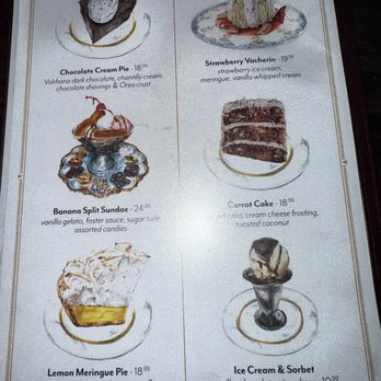 Monkey Bar - Dessert menu - American Near Me - New York, New York Monkey Bar - Dessert menu - American Near Me - New York, New York