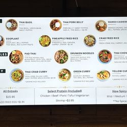 Tuk Tuk Thai Street Food - Menu as of 09/08/2025