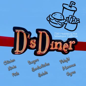 D's Diner - Made this for D's Diner. The most delicious, juicy hamburgers!  Worth it to get the Niman Ranch grass fed beef. They even offer GF buns! - Diners Near Me - Sebastopol, California