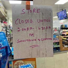 a store closed until 3pm