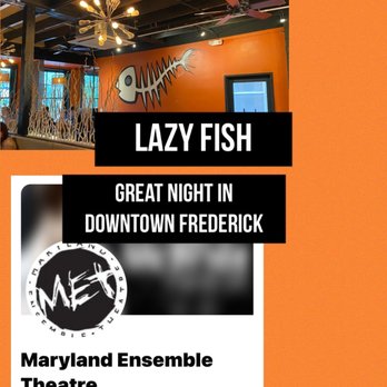 Lazy Fish - Great pairing...dinner at Lazy Fish and a play at the MET! - Sushi Bars Near Me - Frederick, Maryland Lazy Fish - Great pairing...dinner at Lazy Fish and a play at the MET! - Sushi Bars Near Me - Frederick, Maryland