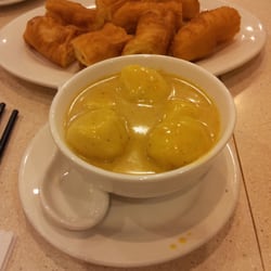 I Chi Ban Japanese Teppan-Yaki BBQ Restaurant - Curry Fish Balls in the front and Doughnuts at the back.