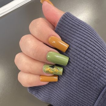 Luna Nails & Spa - Gel X nails with a decal - Nail Salons Near Me - Upland, California