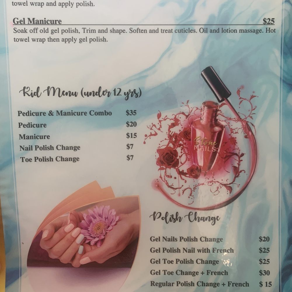 Stone Nails - Manicure services menu - Nail Salons Near Me - Sacramento, California Stone Nails - Manicure services menu - Nail Salons Near Me - Sacramento, California