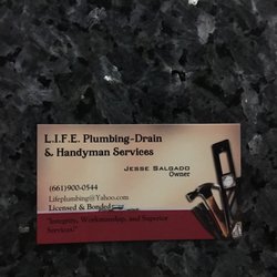 L.I.F.E. Plumbing-Drain & Handyman Services