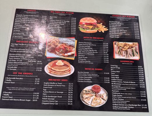 Menu photo 2 George's 50's Diner Long Beach, CA