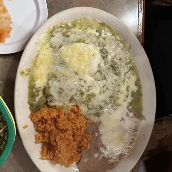 Pepe's Taco Villa - Chicken enchilada with beans and rice - Mexican Near Me - Phoenix, Arizona Pepe's Taco Villa - Chicken enchilada with beans and rice - Mexican Near Me - Phoenix, Arizona