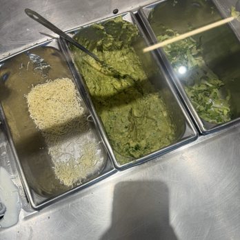 Chipotle Mexican Grill - Empty cheese and lettuce which they wanted to serve me - Mexican Near Me - Monrovia, California
