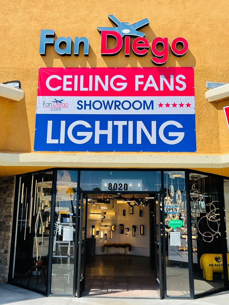 Slide of Fan Diego Ceiling Fans & Lighting Showroom
