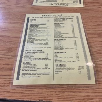 Barney's Cafe - American Near Me - Mount Airy, North Carolina