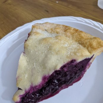 Bonelle Pastry Shop - Blueberry pie. Absolutely delicious and filled - Bakeries Near Me - Forest Hills, New York