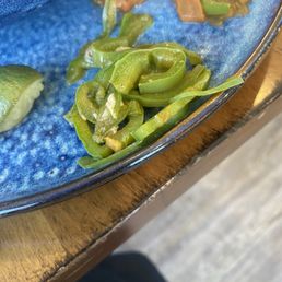 Yikes!!! I did remove this from marinera soup! This kind of bell pepper is not traditional for a Mexican seafood soup!!