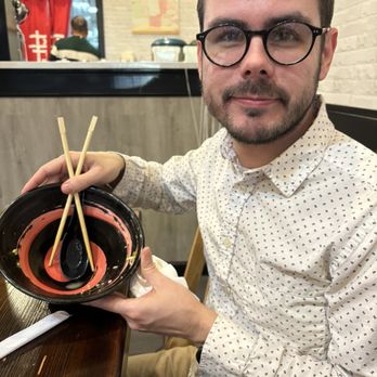 Ajika Ramen - A man who always cleans his ramen bowl - Ramen Near Me - Ewing, New Jersey Ajika Ramen - A man who always cleans his ramen bowl - Ramen Near Me - Ewing, New Jersey