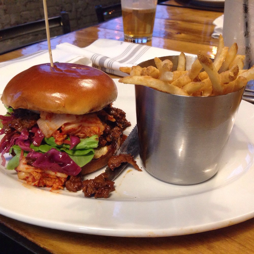 Druthers Brewing Company - Asian duck sloppy joe - Burgers Near Me - Albany, New York Druthers Brewing Company - Asian duck sloppy joe - Burgers Near Me - Albany, New York