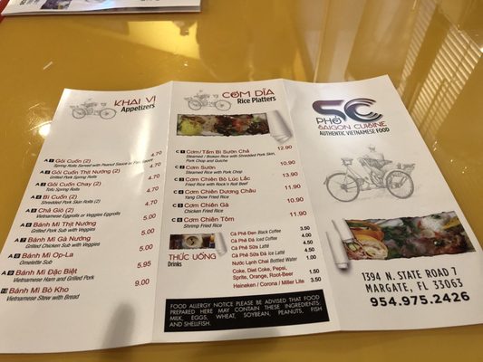 Menu photo 8 Saigon Cuisine Margate, FL