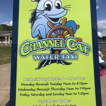 Channel Cat Water Taxi - Sign of the channel cat water taxi - Boat Charters Near Me - Moline, Illinois Channel Cat Water Taxi - Sign of the channel cat water taxi - Boat Charters Near Me - Moline, Illinois