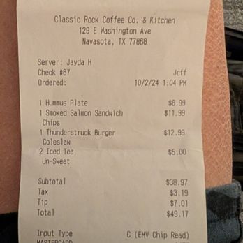 Classic Rock Coffee Co & Kitchen - Coffee & Tea Near Me - Navasota, Texas