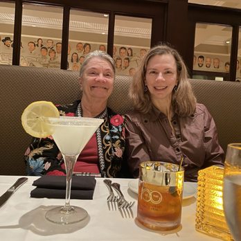 The Palm - Nashville - Wife and daughter enjoying the drink. - Steakhouses Near Me - Nashville, Tennessee