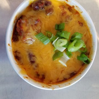 Gotts Roadside - Chili with cheese and green onion. - Burgers Near Me - Napa, California Gotts Roadside - Chili with cheese and green onion. - Burgers Near Me - Napa, California