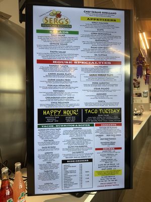 Menu photo 2 Serg’s Mexican Kitchen Honolulu, HI Menu photo 2 Serg’s Mexican Kitchen Honolulu, HI