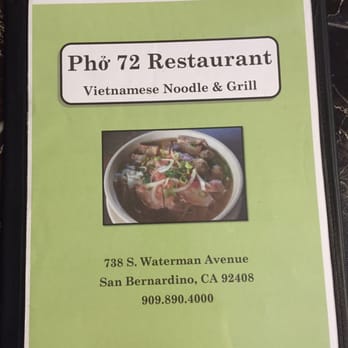 Pho 72 - Front menu - Vietnamese Near Me - San Bernardino, California Pho 72 - Front menu - Vietnamese Near Me - San Bernardino, California