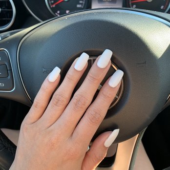 Josephine's Nail Spa - White SNS with acrylic tips - Nail Salons Near Me - Studio City, California Josephine's Nail Spa - White SNS with acrylic tips - Nail Salons Near Me - Studio City, California